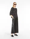 Max Mara Printed Crêpe De Chine Blouse In Black