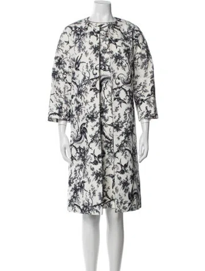 Pre-owned Max Mara Printed Crystal Embellishments Dress Set In Neutral
