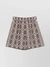 Max Mara Taiga Printed Poplin Short Clothing