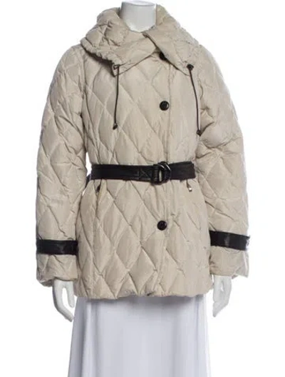 Pre-owned Max Mara Printed Down Jacket In Neutral
