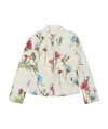 Max Mara Printed Down Jacket In White