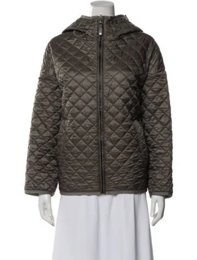 Pre-owned Max Mara Printed Jacket In Gray