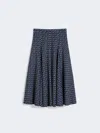 Max Mara Printed Jersey Skirt In Multi