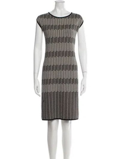 Pre-owned Max Mara Printed Knee-length Dress In Multi