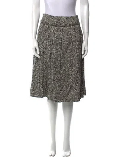 Pre-owned Max Mara Printed Knee-length Skirt In Neutral