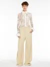Max Mara Printed Lace Shirt In White
