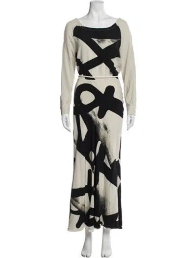 Pre-owned Max Mara Printed Long Dress