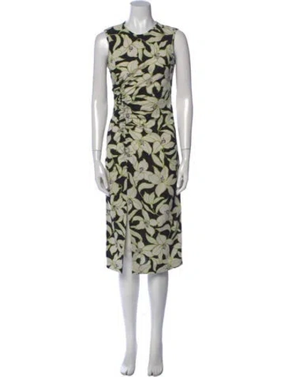 Pre-owned Max Mara Printed Midi Length Dress