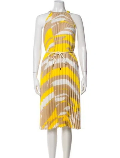 Pre-owned Max Mara Printed Midi Length Dress In Multi