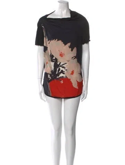 Pre-owned Max Mara Printed Mini Dress In Black