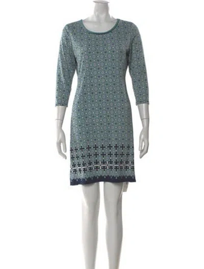 Pre-owned Max Mara Printed Mini Dress In Black