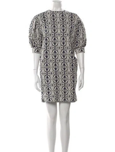 Pre-owned Max Mara Printed Mini Dress W/ Tags