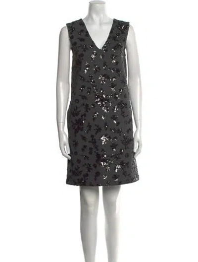 Pre-owned Max Mara Printed Mini Dress W/ Tags In Multi