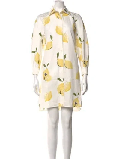 Pre-owned Max Mara Printed Mini Dress W/ Tags In Neutrals