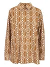 Max Mara Gallura Blouse In Brown