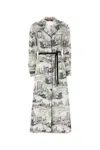 Max Mara Printed Satin Pappa Shirt Dress In Multi