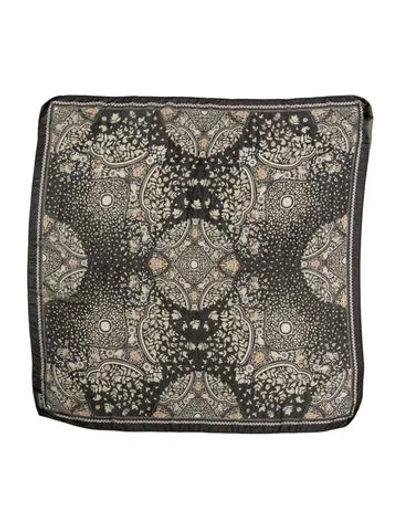 Pre-owned Max Mara Printed Scarf In Black