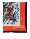 Max Mara Patterned Fringed Scarf In Multi