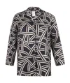 Max Mara Printed Shirt In Black