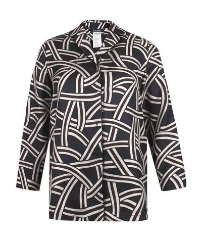 Max Mara Printed Shirt In Black