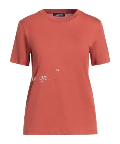 Max Mara Printed Short-sleeve T-shirt In Red