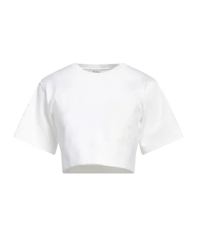Max Mara Printed Short-sleeve T-shirt In White