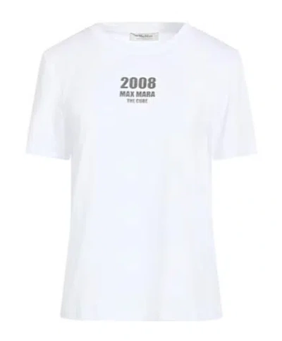 Max Mara Printed Short-sleeve T-shirt In White