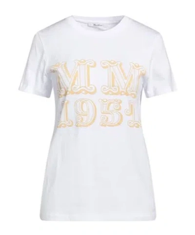 Max Mara Printed Short-sleeve T-shirt In White
