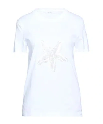 Max Mara Printed Short-sleeve T-shirt In White