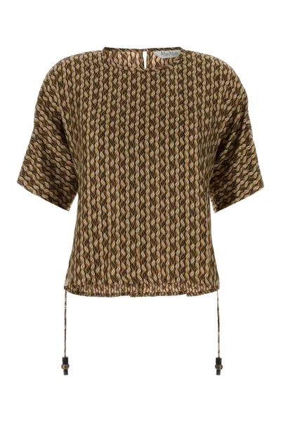 Max Mara Printed Silk Blouse