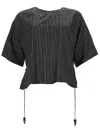 Max Mara Printed Silk Blouse In Black