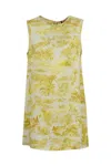 Max Mara Printed Silk Blouse In Yellow