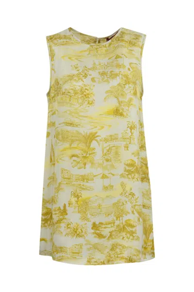 Max Mara Printed Silk Blouse In Multi