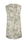 Max Mara Studio Top Woman Nude In Nude/grigio
