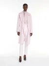 Max Mara Printed Silk Blouse With Bow In Pink