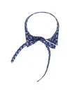 Max Mara Printed Silk Collar In Blue