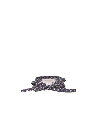 MAX MARA PRINTED SILK COLLAR