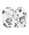 Max Mara Printed Silk Corset Top In White