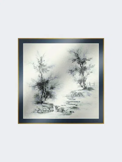 Max Mara Printed Silk Foulard In Multi