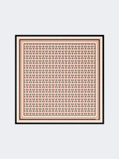 Max Mara Printed Silk Foulard In Multi