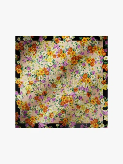 Max Mara Printed Silk Foulard In Multi