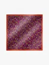 Max Mara Printed Silk Foulard In Purple