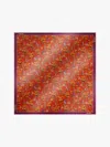 Max Mara Printed Silk Foulard In Red