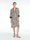 Max Mara All-over Patterned Drawstring Kaftan In Brown