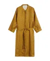 Max Mara Printed Silk Kaftan Dress In Brown