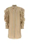 Max Mara Multicolor Printed Silk Manna Shirt Dress