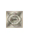 Max Mara Printed Silk Oversized Scarf In Brown