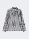 Max Mara Printed Silk Pyjama Shirt In Multi