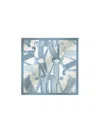 Max Mara Printed Silk Scarf In Blue