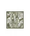 Max Mara Printed Silk Scarf In Green